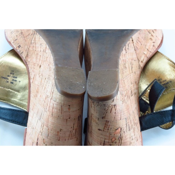 Tommy Hilfiger‎ T-Strap Black Synthetic Women Shoes Size 8.5 Medium - Picture 5 of 6